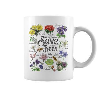 Vintage Botanical Save The Bees Coffee Mug - Monsterry UK