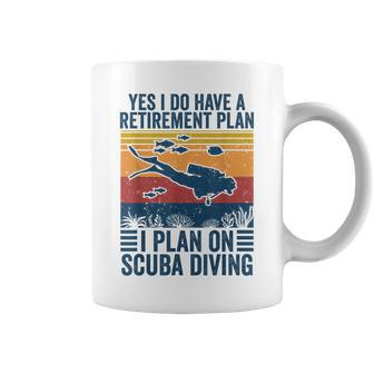 Vintage Diving Retired Scuba Diving Coffee Mug - Monsterry CA