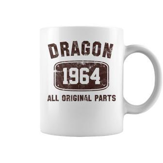Vintage Dragon Born In 1964 Chinese Year Of The Dragon Bday Coffee Mug - Monsterry AU