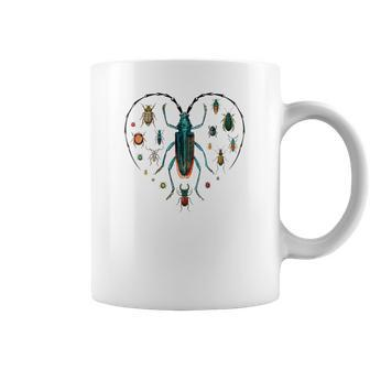 Vintage Entomology A Heart For Bug Hunters Who Love Beetles Coffee Mug - Thegiftio UK