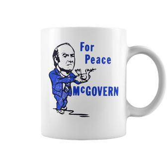 Vintage George Mcgovern For Peace Vote Mcgovern Coffee Mug - Monsterry CA