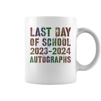 Vintage Last Day Of School 2024 Autographs Signature Sign My Coffee Mug - Monsterry DE