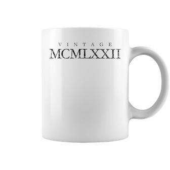 Vintage Mcmlxxii Antique Black 1972 52 Birthday Coffee Mug - Monsterry