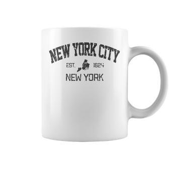 Vintage New York City Est 1624 Souvenir Coffee Mug - Monsterry AU