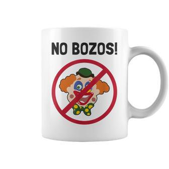 Vintage No Bozos 1983 Clowns Retro Coffee Mug - Monsterry