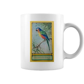 Vintage Parrot Wall Hanging With Quote Coffee Mug | Crazezy DE