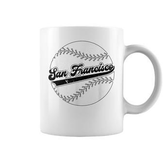 Vintage San Francisco Baseball Retro Distressed Giant Coffee Mug | Crazezy