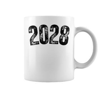 Vintage Senior 2028 Class Of 2028 First Day Of School 2028 Coffee Mug - Seseable