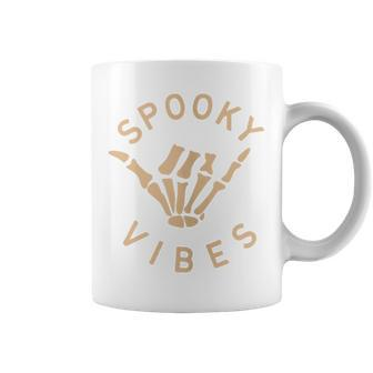 Vintage Spooky Vibes Trick-Or-Treat Scary Horror Coffee Mug - Monsterry UK