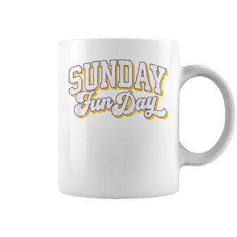 Vintage Sunday Funday Minnesota Football Retro Fun Day Coffee Mug - Monsterry AU