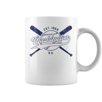 Vintage Washington Baseball Bats Dc Retro National Coffee Mug | Crazezy DE
