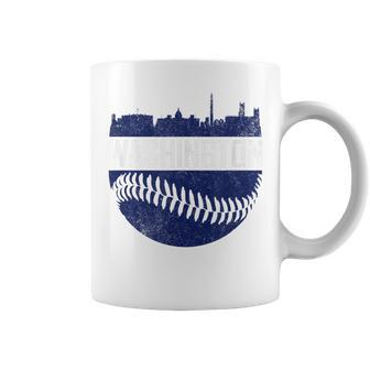 Vintage Washington Baseball Dc Skyline Retro National Coffee Mug | Crazezy