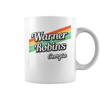 Warner Robins Georgia Retro Vintage Coffee Mug - Monsterry