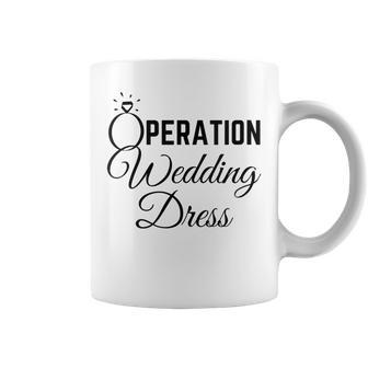 Wedding Dress Shopping Operation Wedding Dress Coffee Mug - Monsterry UK