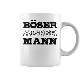 Weißes Tassen für Herren, Böser Alter Mann Aufdruck, Lustiges Design - Seseable