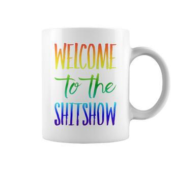 Welcome To The Shitshow Rainbow Boss Coffee Mug | Crazezy AU