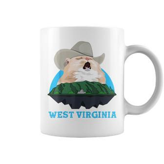 West Virginia Cowboy Cat Singing Meme Meowdy Coffee Mug - Monsterry CA