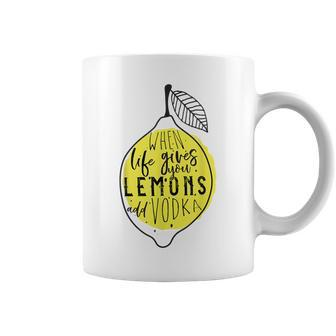 When Life Gives You Lemons Add Vodka Coffee Mug - Monsterry UK