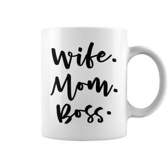 Wife Mom Boss Mother's Day Wifey Business Owner Coffee Mug | Crazezy DE