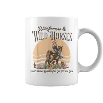 Wildflowers & Wild Horses Western For Her Coffee Mug | Mazezy