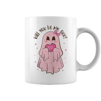 Will You Be My Boo Valentine Coffee Mug - Monsterry AU