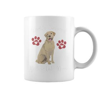 Worlds Awesomest Yellow Lab Mom Dog Lover Saying Quote Coffee Mug - Monsterry