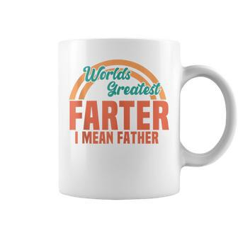 World's Best Farter Vintage Father's Day Saying Dad Coffee Mug - Seseable