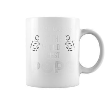 The World's Best Pop Number One Dad Father's Day Idea Coffee Mug - Monsterry