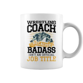 Wrestling Coach Vintage For Wrestle Man Coffee Mug - Monsterry UK