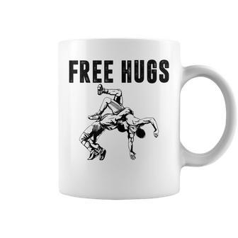 Wrestling Free Hugs Wrestling Coffee Mug - Seseable