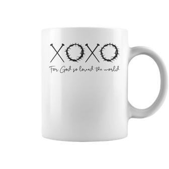 Xoxo For God So Loved The World Easter Love Letters Coffee Mug - Monsterry CA