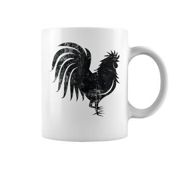 Year Of The Rooster Horoscope Vintage Distressed Coffee Mug - Monsterry CA