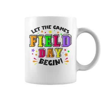 Yellow Field Day Let Games Start Begin Kid Boy Girl Teacher Coffee Mug - Seseable