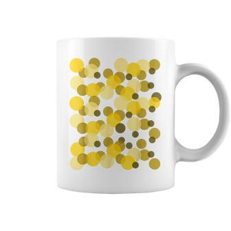 Yellow Spots Polka Dot Coffee Mug - Monsterry