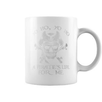 Yo Ho Yo Ho A Pirate's Life For Me Skulls Coffee Mug - Seseable