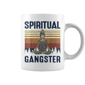 Yoga Girls Spiritual Gangsters Vintage Yoga Lover Coffee Mug - Monsterry CA