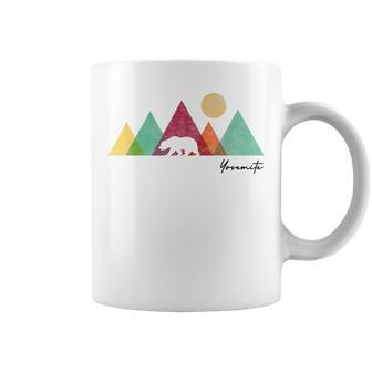 Yosemite California Colorful Bear Mountains National Park Coffee Mug - Monsterry UK