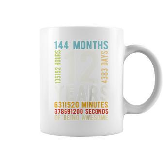 Youth 12Th Birthday 12 Years Old Vintage Retro 144 Months Coffee Mug - Monsterry