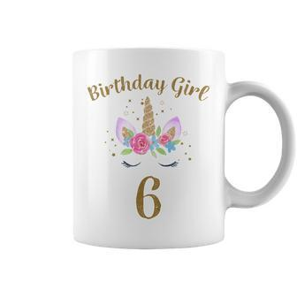 Youth 6Th Birthday Girl Unicorn 6Th Birthday Outfit Coffee Mug - Thegiftio UK