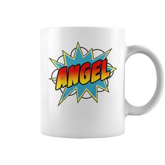 Youth Boys Angel Comic Book Superhero Name Coffee Mug - Seseable