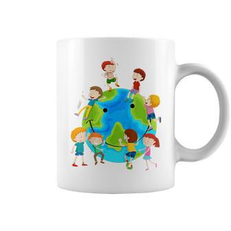 Youth Earth Day Happy Children Around The World Coffee Mug - Thegiftio UK