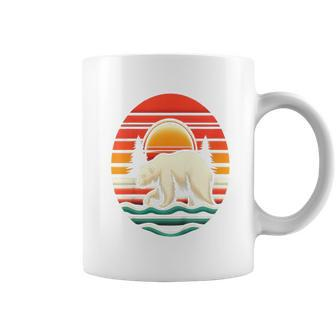 Youth Polar Bear Vintage Sunglasses Animal Lover Coffee Mug - Monsterry AU