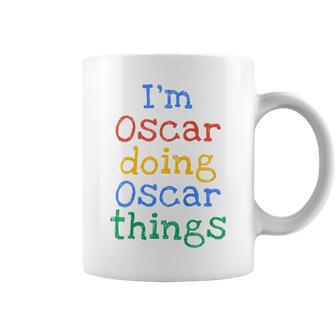 Youth I'm Oscar Doing Oscar Things Cute Personalised Coffee Mug - Seseable