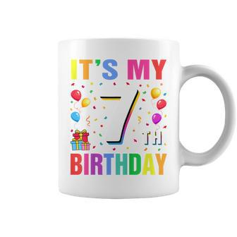 Youth It's My 7Th Birthday 7 Seven Happy Birthday Boys Or Girls Coffee Mug - Thegiftio UK