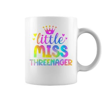 Youth Little Miss Threenager Girl Cute Girls 3Rd Birthday Girl Coffee Mug - Thegiftio UK