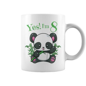 Youth Panda 8Th Birthday T Girls Birthday Outfit Age 8 Coffee Mug - Seseable