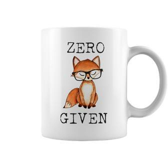 Zero Fox Given Fox With Hipster Nerd Glasses Coffee Mug - Monsterry DE