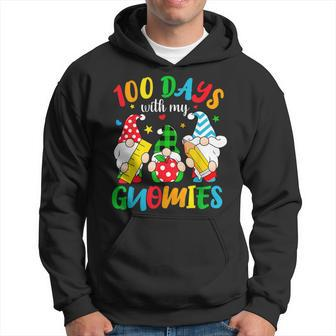 100 Days With My Gnomies Gnome 100 Days Of School Brighter Hoodie - Seseable
