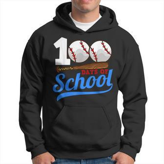 100 Days Of School Baseball 100Th Day Hoodie - Monsterry AU