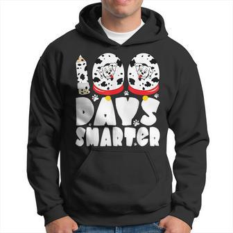 100 Days Smarter Dalmatian Dog 100 Days Of School Boys Girls Hoodie - Thegiftio UK
